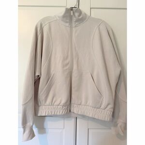 lululemon athletica Light Beige Zip-Up Bomber Jacket